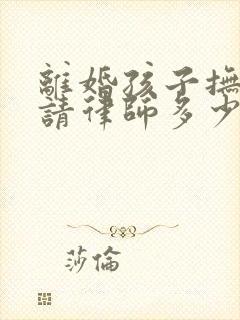 离婚孩子抚养权请律师多少钱