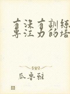 有没有训练孩子专注力的培训机构