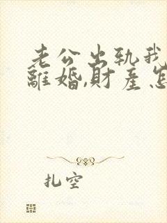 老公出轨我提出离婚,财产怎么分割