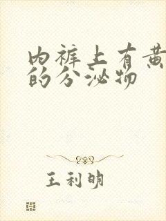 内裤上有黄水样的分泌物