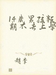 14岁男孩叛逆期不去上学怎么办