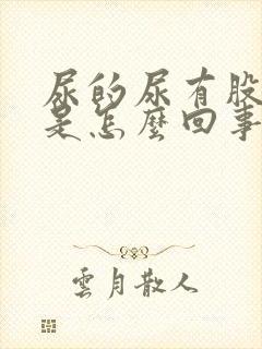 尿的尿有股味道是怎么回事