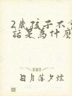 2岁孩子不会说话是为什么