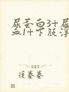 尿蛋白3+尿潜血1+下肢浮肿