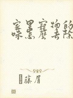 家里宠物的尿骚味怎么去除