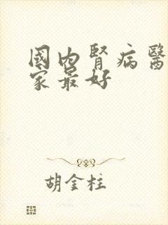 国内肾病医院那家最好