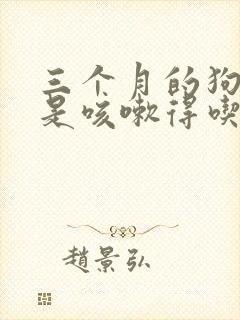 三个月的狗狗总是咳嗽得吃什么药