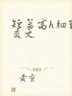 短篇高h细节肉爽文