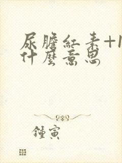 尿胆红素+1是什么意思