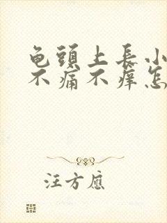 龟头上长小红斑不痛不痒怎么回事