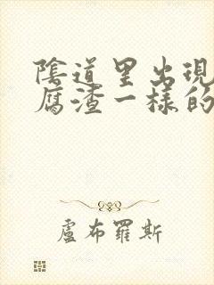 阴道里出现像豆腐渣一样的分泌物