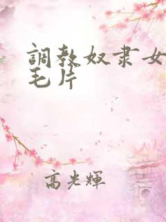 调教奴隶女教师毛片