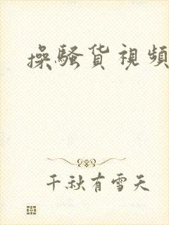 操骚货视频一区