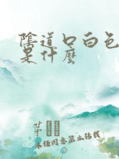 阴道口白色肉刺是什么