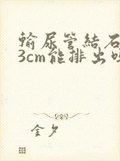 输尿管结石0.3cm能排出吗