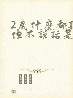 2岁什么都听懂但不说话是什么原因