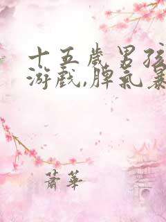 十五岁男孩沉迷游戏,脾气暴躁,叛逆打妈妈