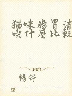 猫咪肠胃消炎药吃什么比较好