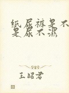 纸尿裤是不是就是尿不湿