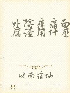 外阴痒痛白带豆腐渣用什么药