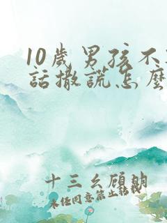 10岁男孩不听话撒谎怎么办