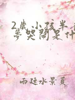 2岁小孩半夜做梦哭闹是什么原因