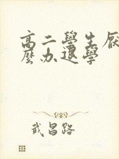 高二学生厌学怎么办退学