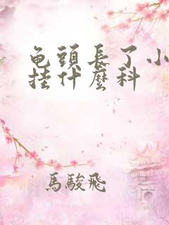 龟头长了小疙瘩挂什么科