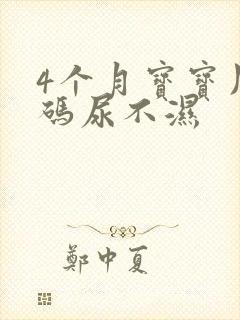 4个月宝宝用s码尿不湿