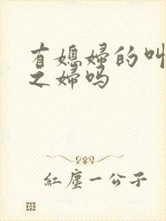 有媳妇的叫有夫之妇吗