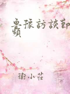 鲁豫访谈节目视频