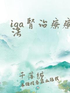 iga肾治疗疗法