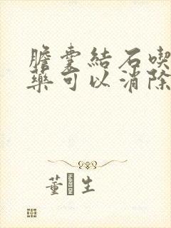 胆囊结石吃什麽药可以消除结石