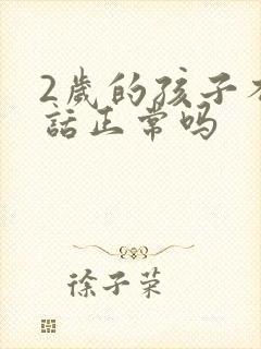 2岁的孩子不说话正常吗