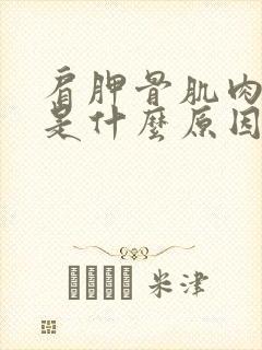 肩胛骨肌肉酸痛是什么原因引起的