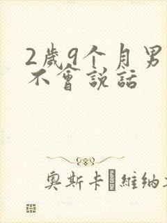 2岁9个月男宝不会说话