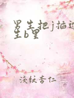 男生把j插进女生b里