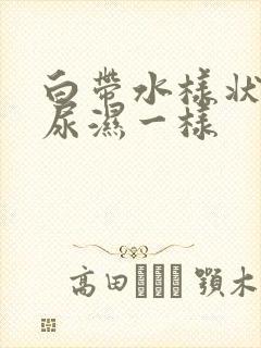 白带水样状,像尿湿一样