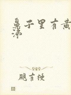 鼻子里有黄稠鼻涕