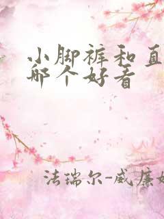 小脚裤和直筒裤哪个好看