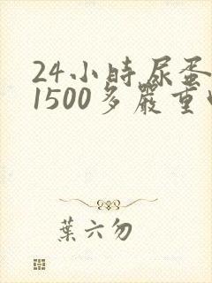 24小时尿蛋白1500多严重吗