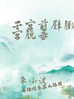 子宫前壁膨出子宫脱垂