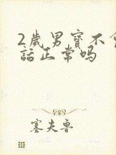 2岁男宝不会说话正常吗