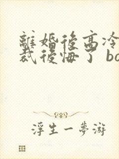 离婚后高冷女总裁后悔了 box novel