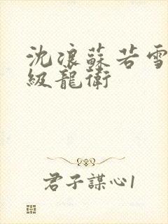 沈浪苏若雪 神级龙卫