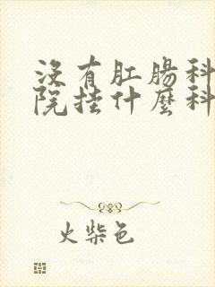 没有肛肠科的医院挂什么科