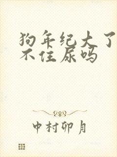 狗年纪大了会憋不住尿吗