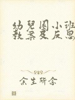 幼儿园小班科学教案及反思三篇