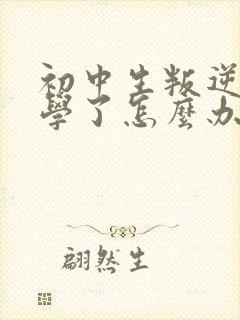 初中生叛逆不上学了怎么办