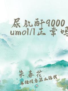 尿肌酐9000umol/l正常吗